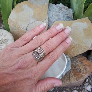 Swirling Sterling Silver Ring